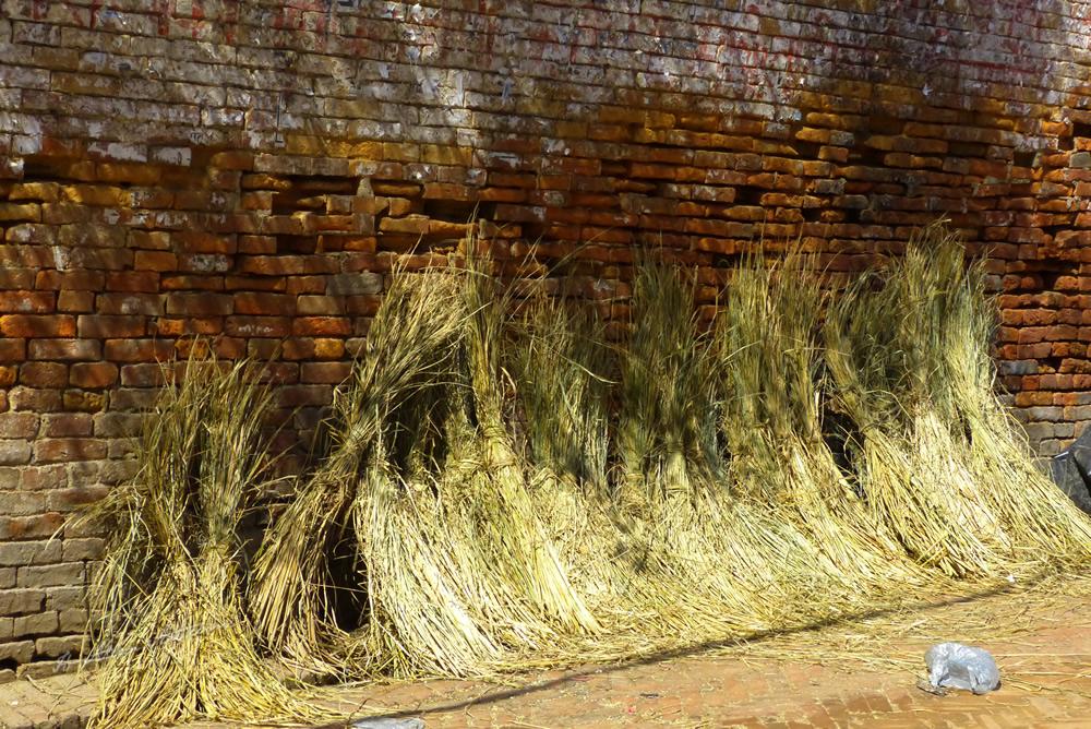 Rice out to Dry, Durbar Square, Bhaktapur, Nepal Rice out to Dry, Durbar Square, Bhaktapur, Nepal